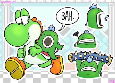 Toad And Yoshi Kissing