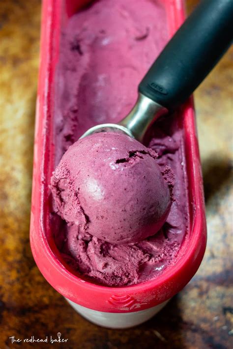 Bourbon Roasted Cherry Ice Cream By The Redhead Baker