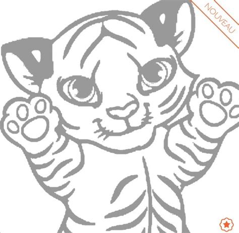 Coloriage Bébé Tigre 🐯 Cute Disney Drawings Cute Easy Drawings Free