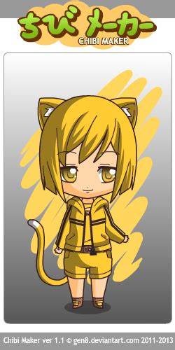 Chibimaker Yellow Cat Girl June By Letomihanu On Deviantart