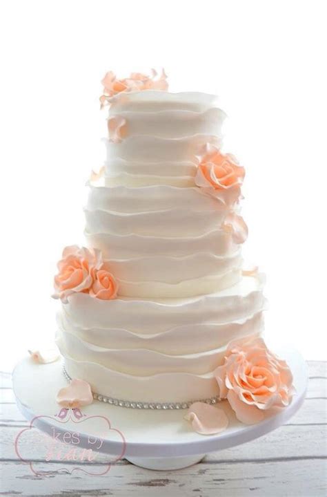 Rustic Ruffles Wedding Cake Decorated Cake By Cakes By Cakesdecor