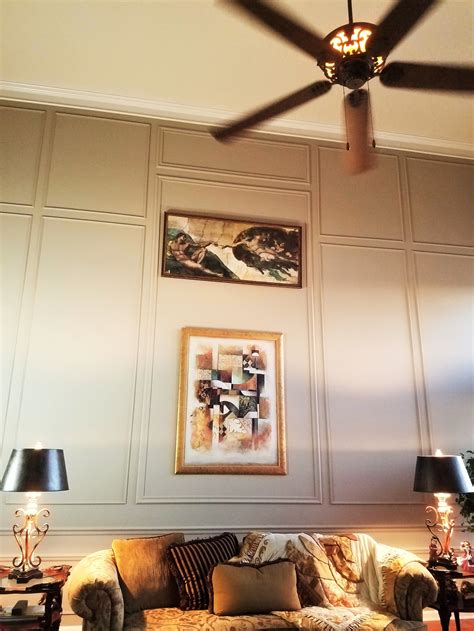 Maybe you would like to learn more about one of these? Idea for Decorating Large Walls Using Panel Moulding (With ...