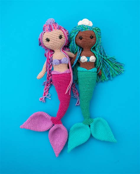 Mermaid Doll Pattern Amigurumi Doll Pattern Cute Crochet Etsy