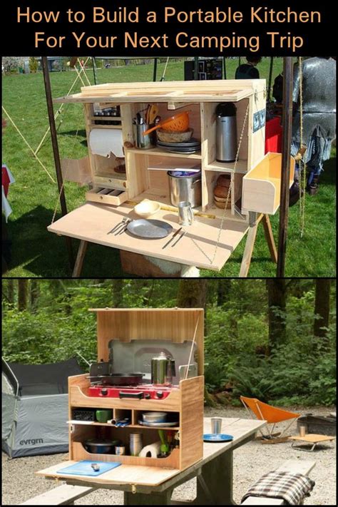 Build A Portable Camp Kitchen For Your Next Fun Picnic Or Camping Trip