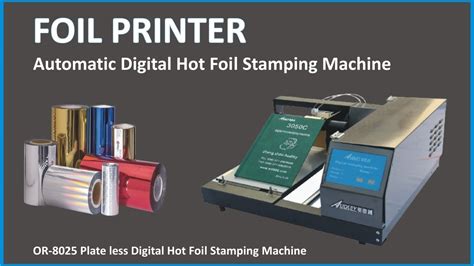 Automatic Digital Hot Foil Stamping Machine Youtube