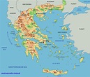 ⊛ Mapa de Grecia ·🥇 Político & Físico Para Imprimir