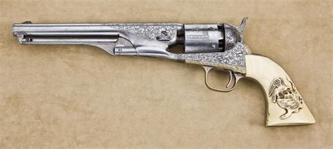 Colt Model 1861 Navy Percussion Revolver Factory Engraved Raised