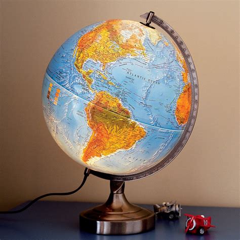 Kids Illuminated World Globe Lamp Reviews Crate And Barrel With