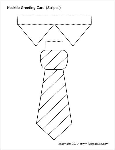 Necktie Greeting Card Templates Free Printable Templates And Coloring