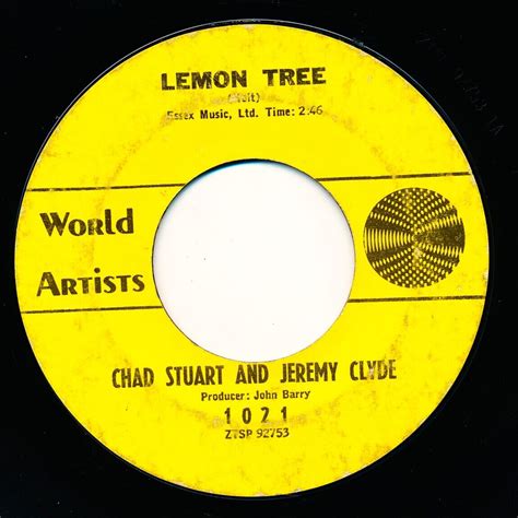 Chad Stuart And Jeremy Clyde Yesterdays Gone Lemon Tree 1021 45