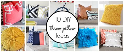 10 Diy Throw Pillow Ideas