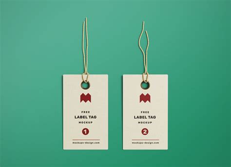 Free Hang Tag Clothing Label Mockup Psd Set Free Mockup Hang Tags