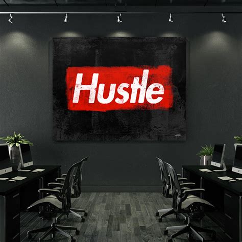 Supreme Hustle Motivational Wall Art Print Inktuitive