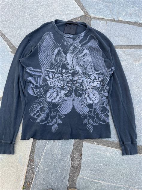 Vintage Y2k Affliction Style Thermal Grailed
