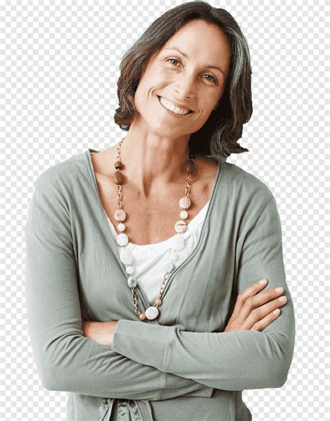 Of Standing Woman While Smiling Middle Age Old Age Female Woman Child