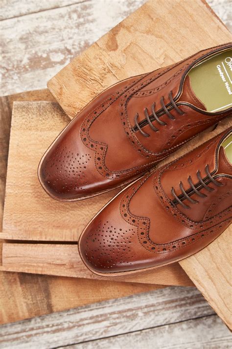 Classic Tan Leather Brogues From Oliver Sweeney Dress Shoes Men