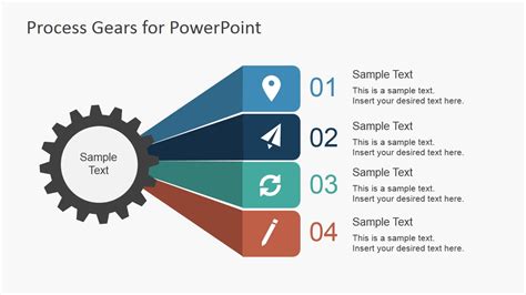 Process Gear Shapes For Powerpoint Slidemodel