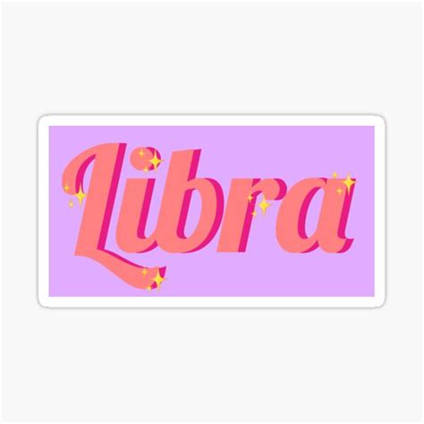 Im A Libra Vintage Font By Gabyiscool Sticker By Gabyiscool Redbubble