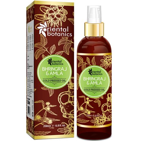 Buy Oriental Botanics Bhringraj Amla Oil For Hair 200ml No Mineral Oil Silicon Or Paraben