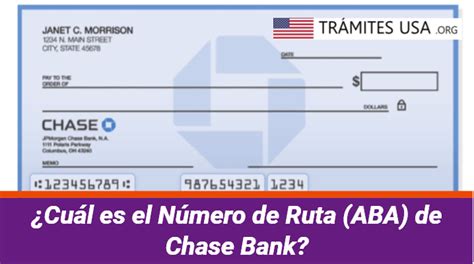 ᐈ ¿cuál Es El Número De Ruta Aba De Chase Bank