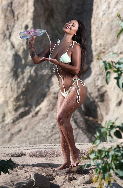 Maria Gomez In Bikini Does A Photoshoot For Water In Malibu Celeb Donut