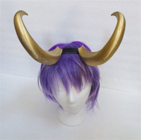 Loki Style Horns Bull Horns Fantasy Cosplay 3d Printed From Etsy