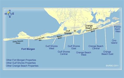 Map Of Alabama Beaches Printable Maps