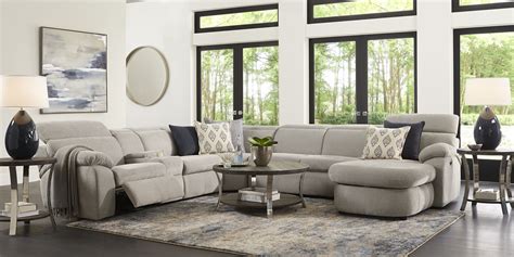 This rewards program is provided by pottery barn and its terms may change at any time. Crescent Place Gray 9 Pc Power Reclining Sleeper Sectional Living Room - Rooms To Go