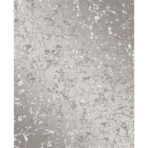 Decor Decorline Palatine Grey Leaves Wallpaper Sample In 2020 Grey Wallpaper Designs