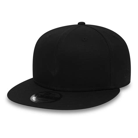 New Era Cotton Fifty Black On Black Snapback A New Era Cap