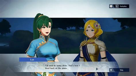 Fire Emblem Warriors Lyn And Lianna Support Conversation Youtube