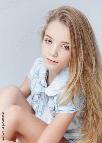 Portrait Of Teenager Girl With Long Hair Buy This Stock Photo And