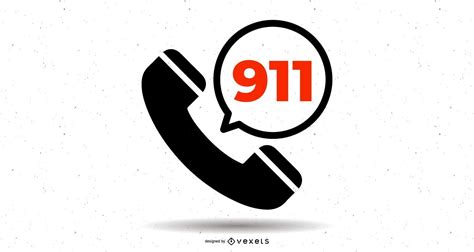 911 Telephone Hotline Symbol Vector Download