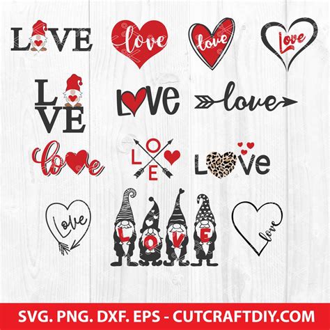 Love Svg Bundle Valentines Svg Valentines Day Svg Love Cut File