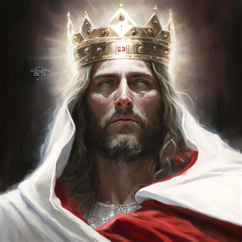 A Painting Of Jesus With A Crown On His Head