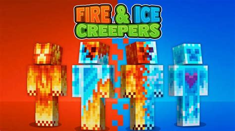 Fire Ice Creepers By 57digital Minecraft Skin Pack Minecraft