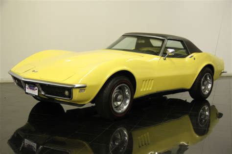 1968 Chevrolet Corvette 6 Per Month Convertible Yellow For Sale