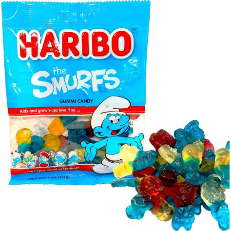 Haribo Gummi Smurfs 12 Bags Candy And Chocolate Food And Ts Shop