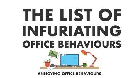 Researchers at the institute of leadership and management in the uk asked 1600 managers what they think is unethical behavior in a workplace. Office Behavior that Irritates and Infuriates: Top 20 List ...