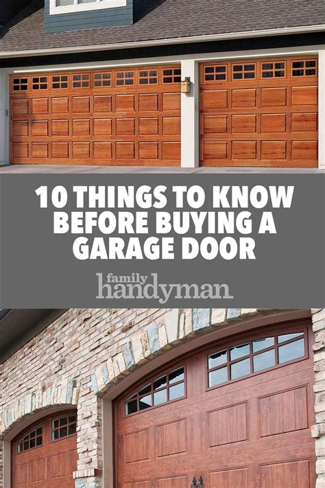 10 Things To Know Before Buying A Garage Door Garage Doors Buy A