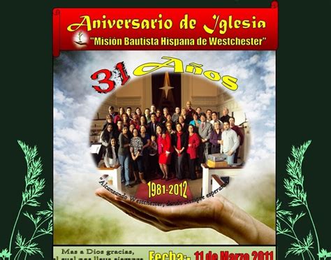 Iglesia Misión Bautista Hispana De Westchester ¡aniversario 31 De