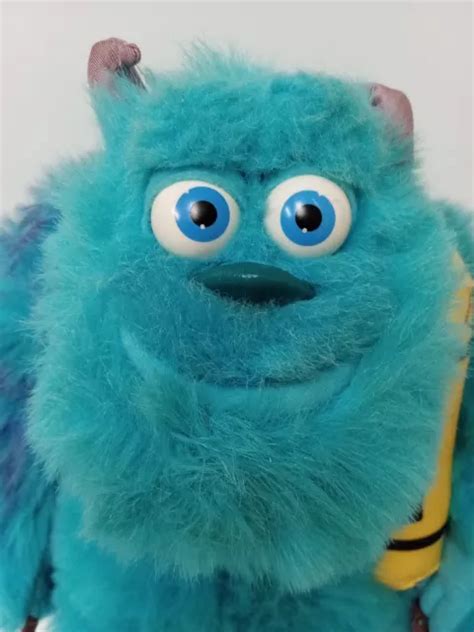 Disney Monsters Inc Sulley Talk Bedtime Light Up Scream Canister Plush