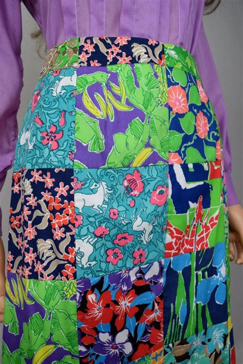 Nwt Vintage S The Lilly Pulitzer Patchwork Tropical Etsy