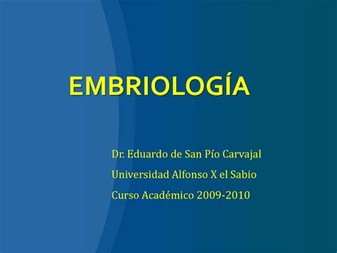 Embriología Apuntes De Enfermería Docsity
