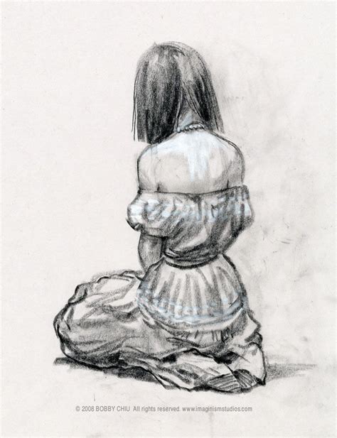 Kneeling Drawing Reference Life Drawing Kneeling Pose By Imaginism On