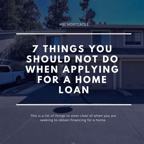 Here Are The List Of Things To Do And Not To Do Before Applying For A Mortgage