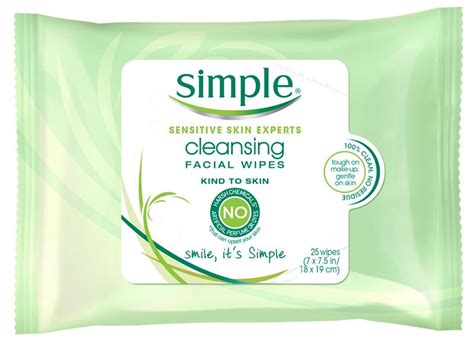 simple kind to skin cleansing facial wipes 25 count pack of 2 beauty
