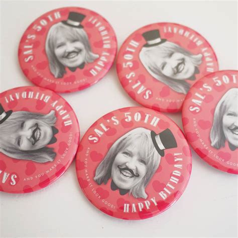 Personalised Birthday Party Badges By Happi Yumi