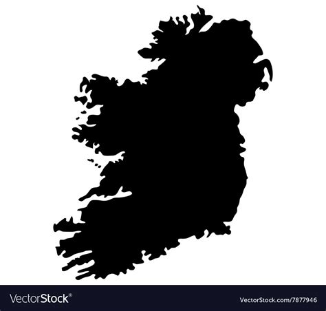 Map Ireland Royalty Free Vector Image Vectorstock