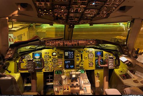 Find the perfect boeing 777 cockpit stock photo. Cockpit night lighting - Boeing 777 Worldliner ...